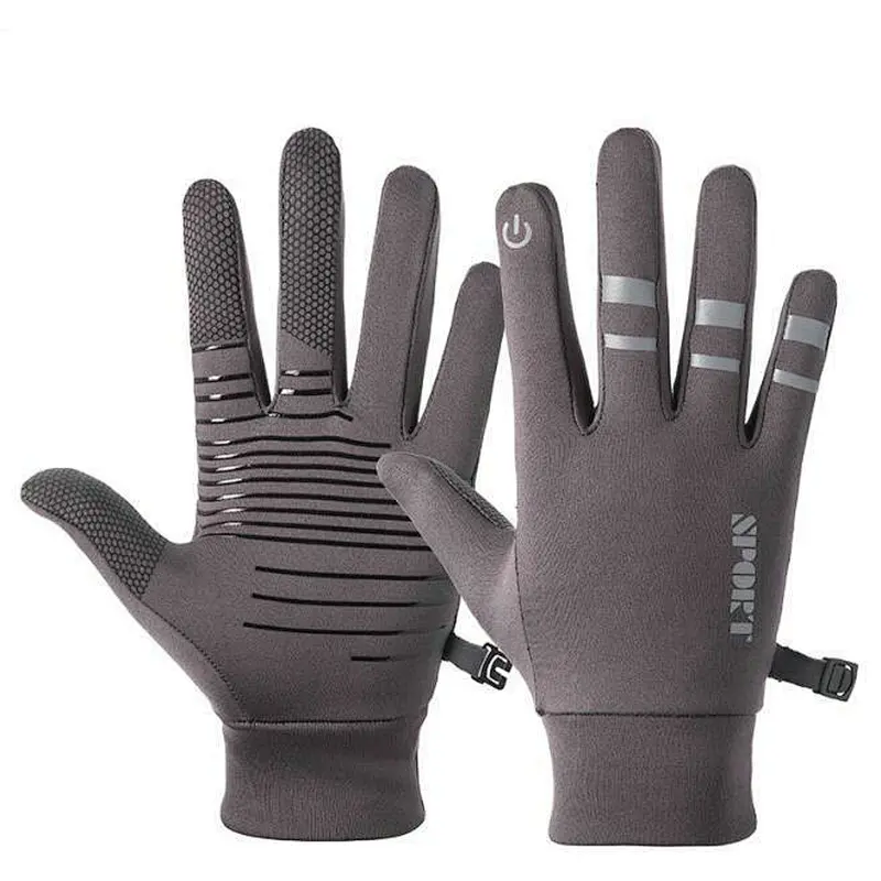 Wholesale Wear Resistant Breathable Anti-Slip Cycling Bike Gloves Full Finger Reflective Men Women Outdoor Climbing Gloves