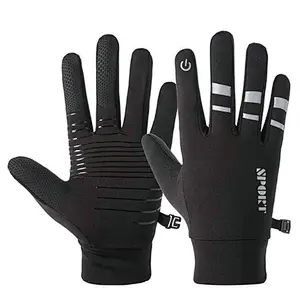 Wholesale Wear Resistant Breathable Anti-Slip Cycling Bike Gloves Full Finger Reflective Men Women Outdoor Climbing Gloves
