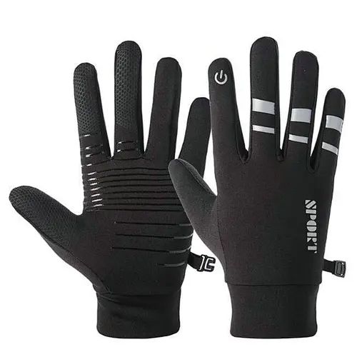 Wholesale Wear Resistant Breathable Anti-Slip Cycling Bike Gloves Full Finger Reflective Men Women Outdoor Climbing Gloves