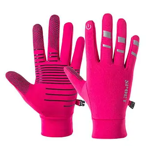 Wholesale Wear Resistant Breathable Anti-Slip Cycling Bike Gloves Full Finger Reflective Men Women Outdoor Climbing Gloves