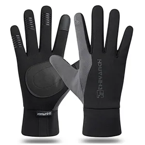 Factory wholesale winter touch screen bike gloves winter customize warm cycling gloves waterproof bike gloves