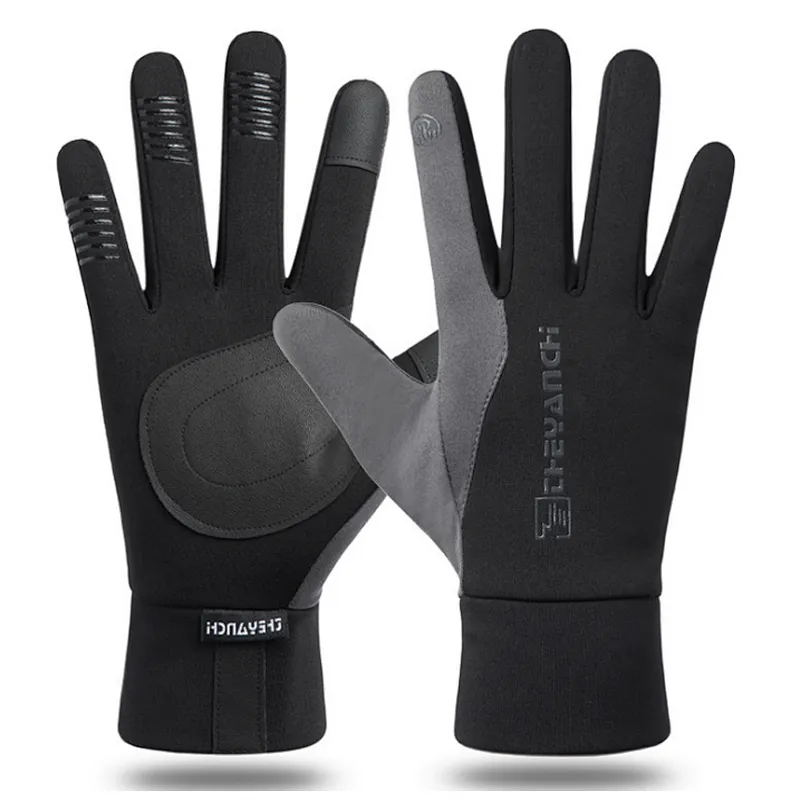 Factory wholesale winter touch screen bike gloves winter customize warm cycling gloves waterproof bike gloves