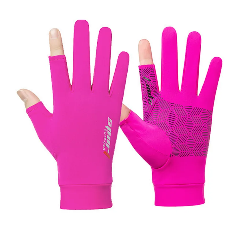 sun protection Fishing gloves Spring summer breathable sunscreen antiskid cycling gloves bike gloves