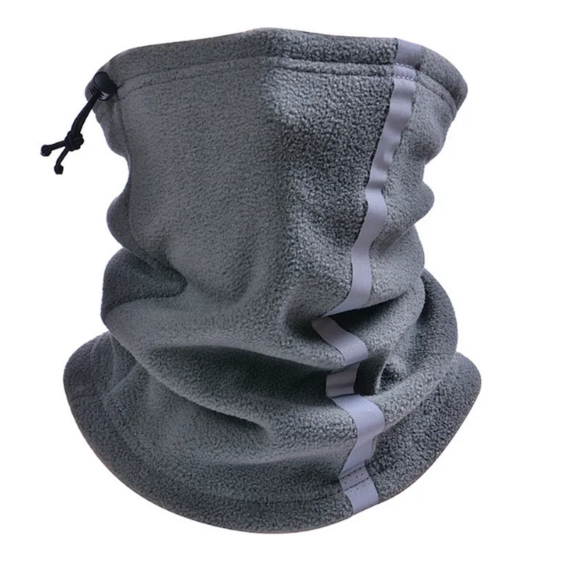 Factory Wholesale Reflective Soft Fleece Neck Gaiter Warmer Bandana for Cold Weather Winter Outdoor Cycling Neck Warmer