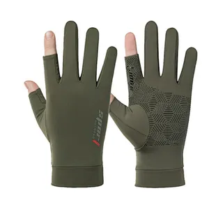 sun protection Fishing gloves Spring summer breathable sunscreen antiskid cycling gloves bike gloves