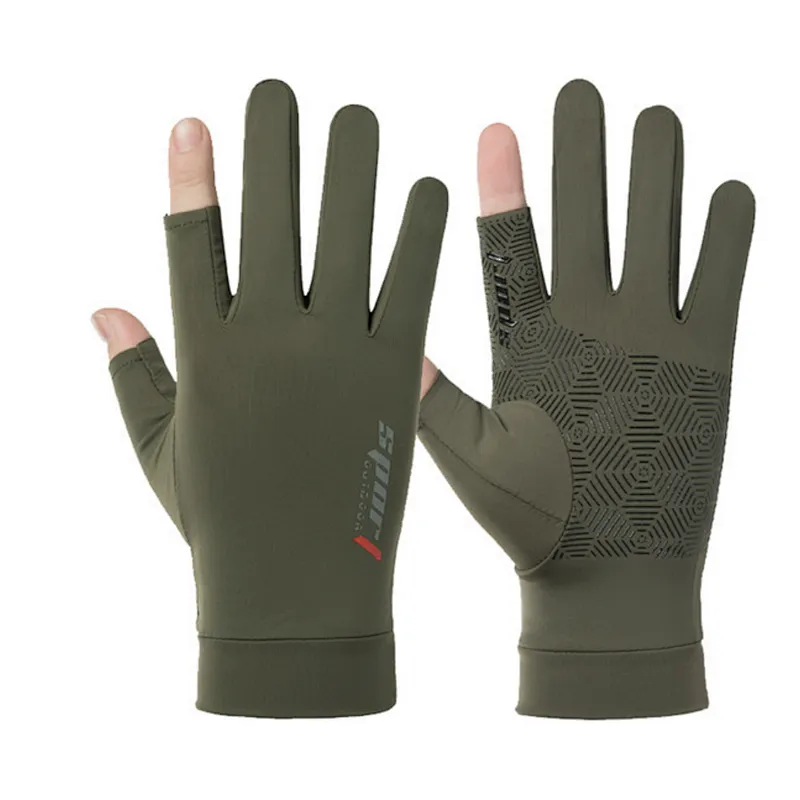sun protection Fishing gloves Spring summer breathable sunscreen antiskid cycling gloves bike gloves