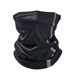 Factory wholesale High Visibility Reflective Safety neck Giater cycling Bandanas Anti Dust Breathable Windproof Neck Gaiter