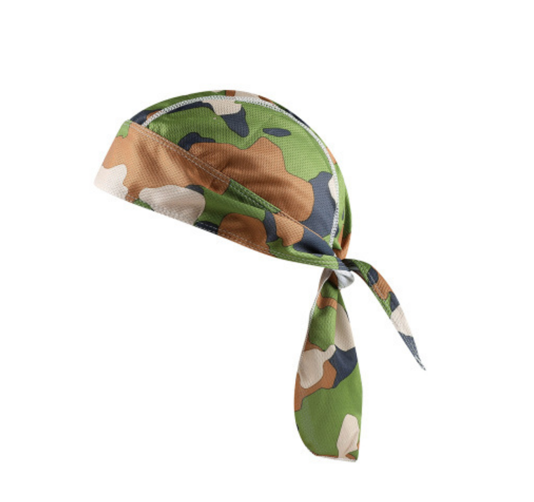 Sweat Wicking Pirate tie back cycling head wrap Quick Dry Breathable skull Cap Dew Rag Silky Durag Motorcycle Cycling Beanie Cap