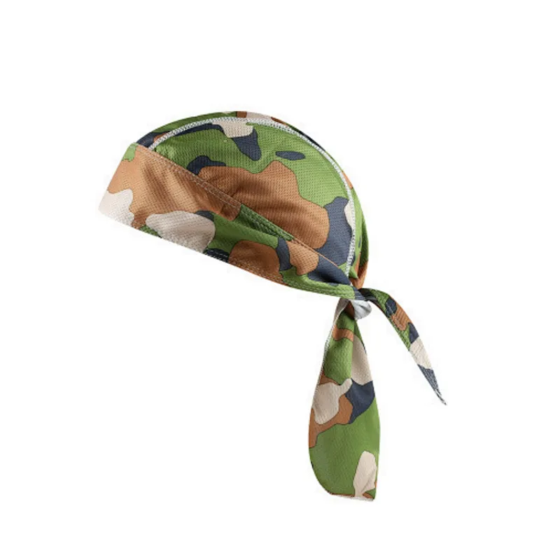 Sweat Wicking Pirate tie back cycling head wrap Quick Dry Breathable skull Cap Dew Rag Silky Durag Motorcycle Cycling Beanie Cap