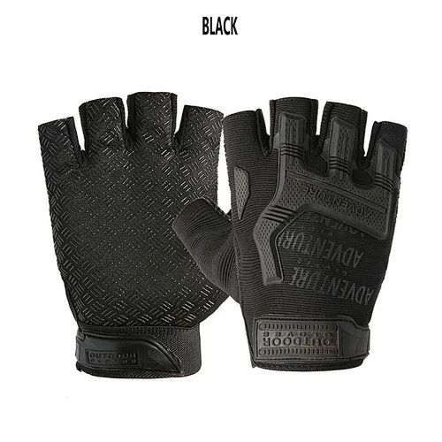 Wholesale Breathable Anti-Slip Shock-Absorbing Cycling Gloves Half Finger Outdoor Adventure Tactical Gloves Bike Gloves