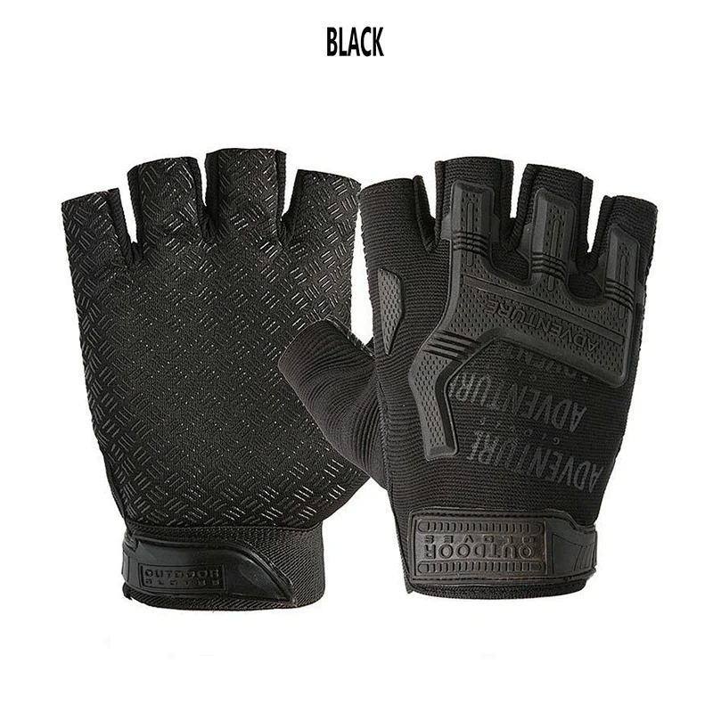 Wholesale Breathable Anti-Slip Shock-Absorbing Cycling Gloves Half Finger Outdoor Adventure Tactical Gloves Bike Gloves