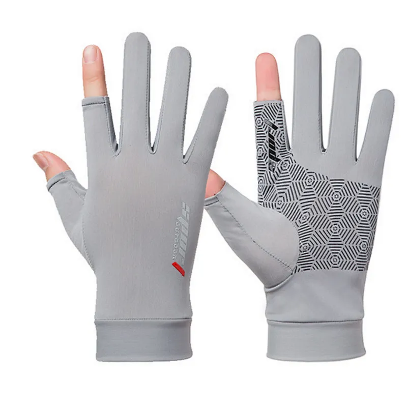 sun protection Fishing gloves Spring summer breathable sunscreen antiskid cycling gloves bike gloves