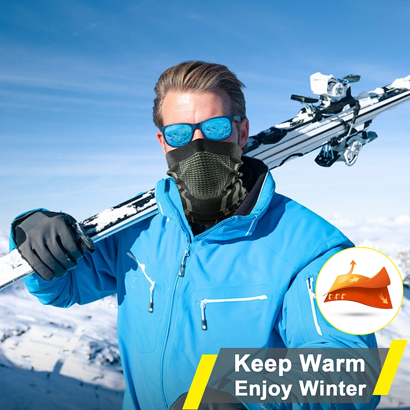 Factory wholesale Men Women Knitting Winter neck warmer Warm Soft tube Bandana ski scarf Snowboard windproof Warm neck gaiter