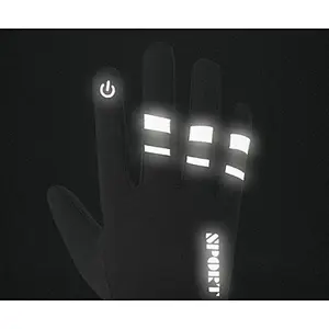 Wholesale Wear Resistant Breathable Anti-Slip Cycling Bike Gloves Full Finger Reflective Men Women Outdoor Climbing Gloves