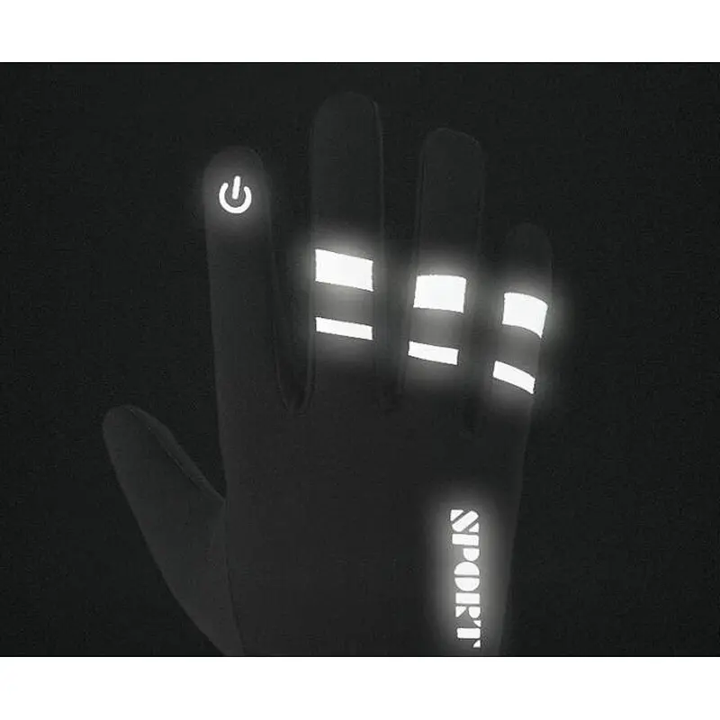 Wholesale Wear Resistant Breathable Anti-Slip Cycling Bike Gloves Full Finger Reflective Men Women Outdoor Climbing Gloves