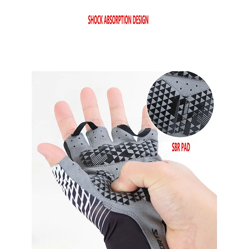 Factory wholesale summer half finger cycling gloves breathable cooling sun protection bike gloves custom antiskid cycling gloves