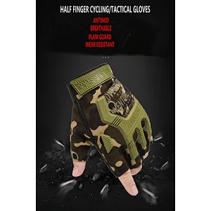 Wholesale Breathable Anti-Slip Shock-Absorbing Cycling Gloves Half Finger Outdoor Adventure Tactical Gloves Bike Gloves