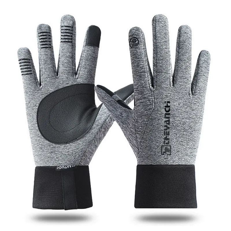 Factory wholesale winter touch screen bike gloves winter customize warm cycling gloves waterproof bike gloves