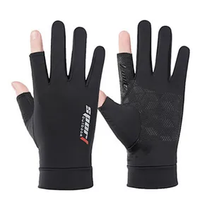 sun protection Fishing gloves Spring summer breathable sunscreen antiskid cycling gloves bike gloves