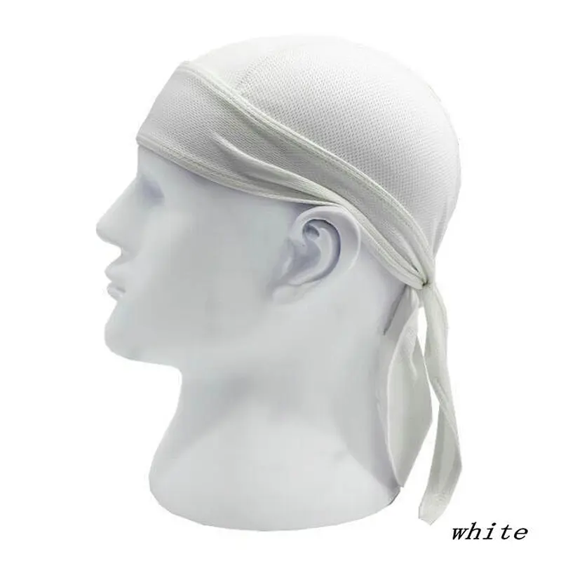 Factory Wholesale Quick Dry Breathable Dew Rag Sweat Wicking Doo Pirate Hat Silky Durag Cuctomize Cycling Motorcycle Beanie Cap