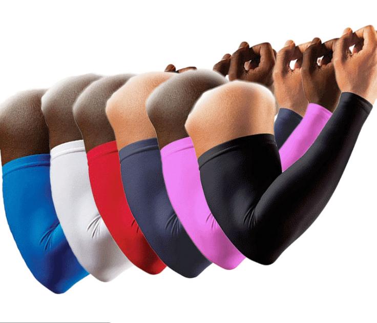 Factory wholesale sun UV protection cooling compression cycling arm sleeves basketball arm sleeves football fishing arm sleeves