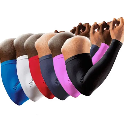 Factory wholesale sun UV protection cooling compression cycling arm sleeves basketball arm sleeves football fishing arm sleeves