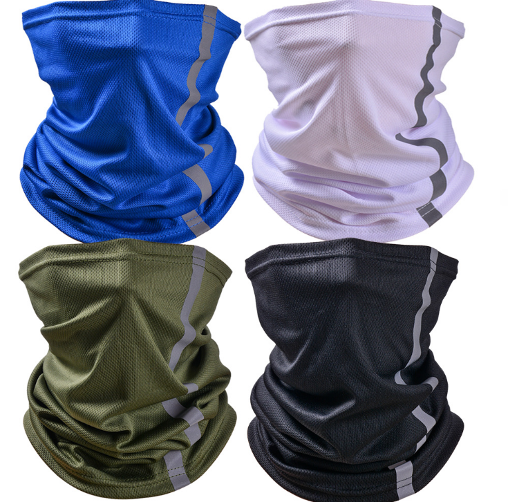 Factory wholesale High Visibility Reflective Safety neck Giater cycling Bandanas Anti Dust Breathable Windproof Neck Gaiter