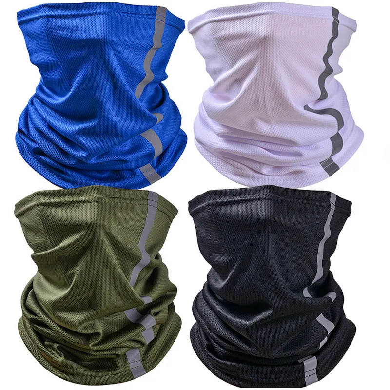 Factory wholesale High Visibility Reflective Safety neck Giater cycling Bandanas Anti Dust Breathable Windproof Neck Gaiter