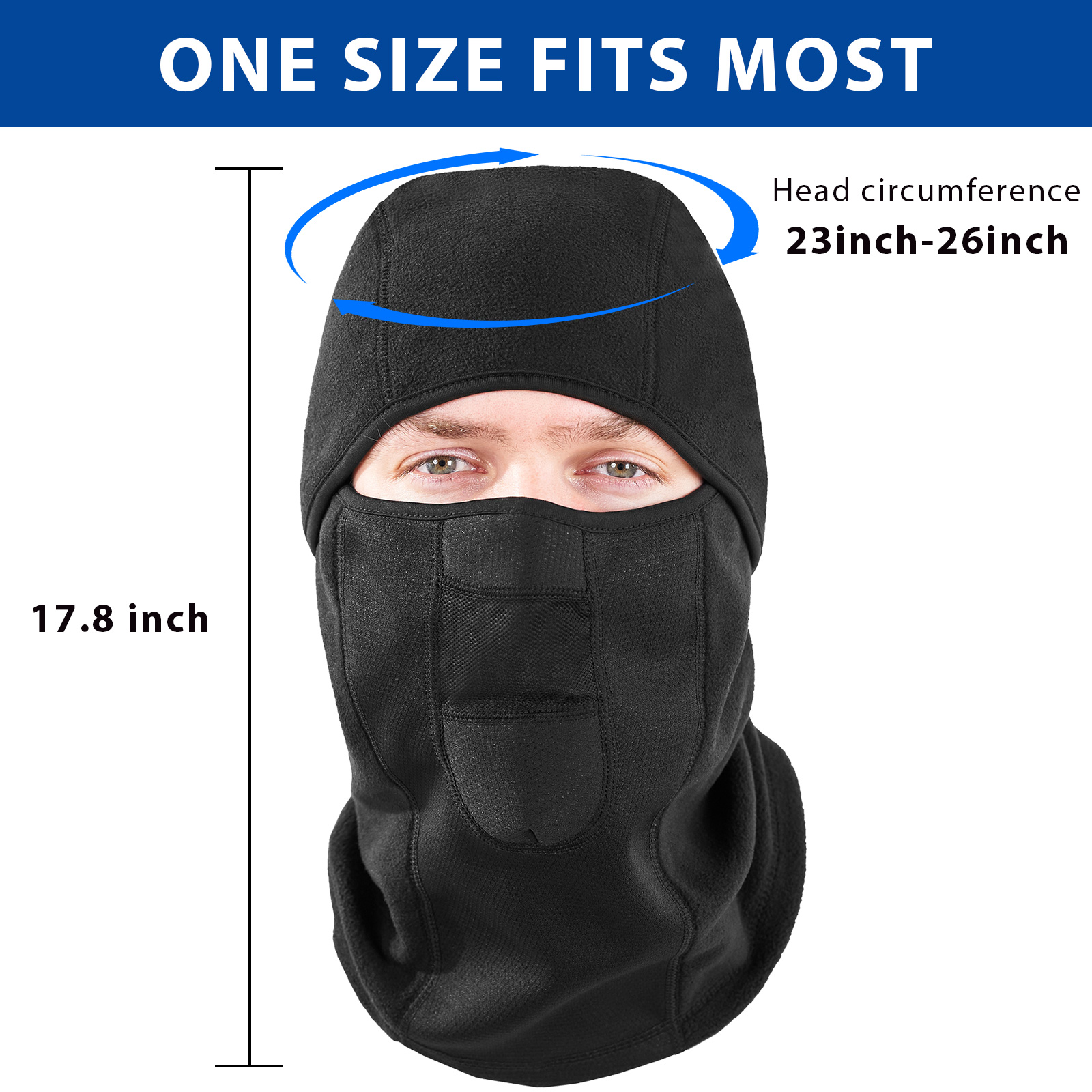 Factory Wholesale Winter Thermal Fleece Warm Balaclava Ski Mask Windproof Balaclava Face Mask For Motorcycle Cycling Outdoor