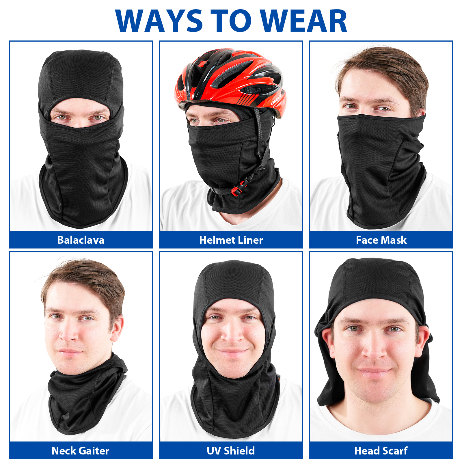 Factory Wholesale Winter Thermal Fleece Warm Balaclava Ski Mask Windproof Balaclava Face Mask For Motorcycle Cycling Outdoor
