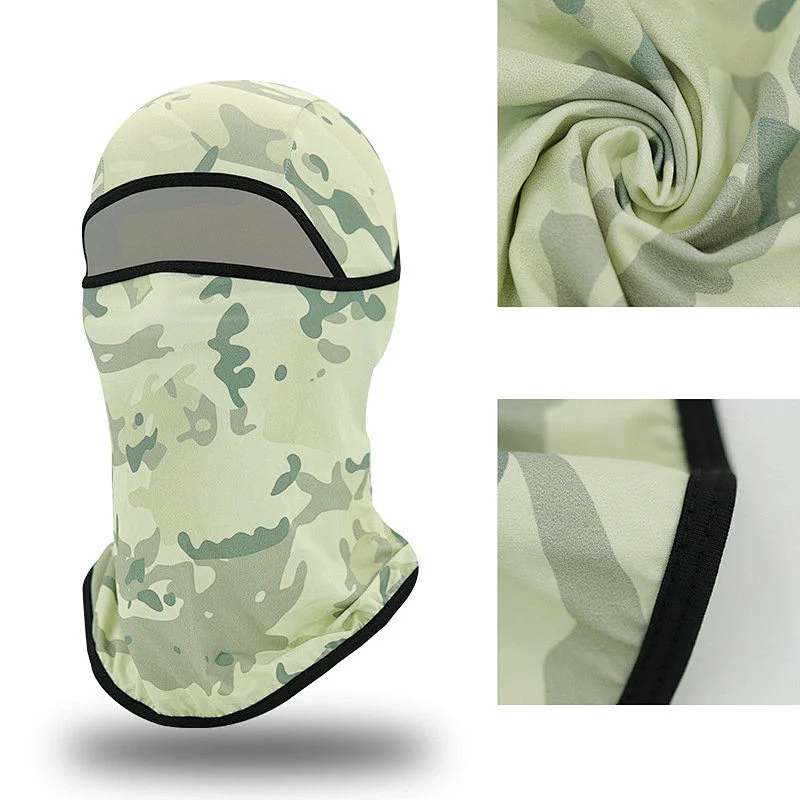 Factory Wholesale UV Protection Balaclava Face Mask Ice Silk Cooling Balaclava Men Women Summer Sun Hood Cycling Hiking Running