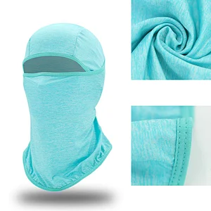 Factory Wholesale UV Protection Balaclava Face Mask Ice Silk Cooling Balaclava Men Women Summer Sun Hood Cycling Hiking Running