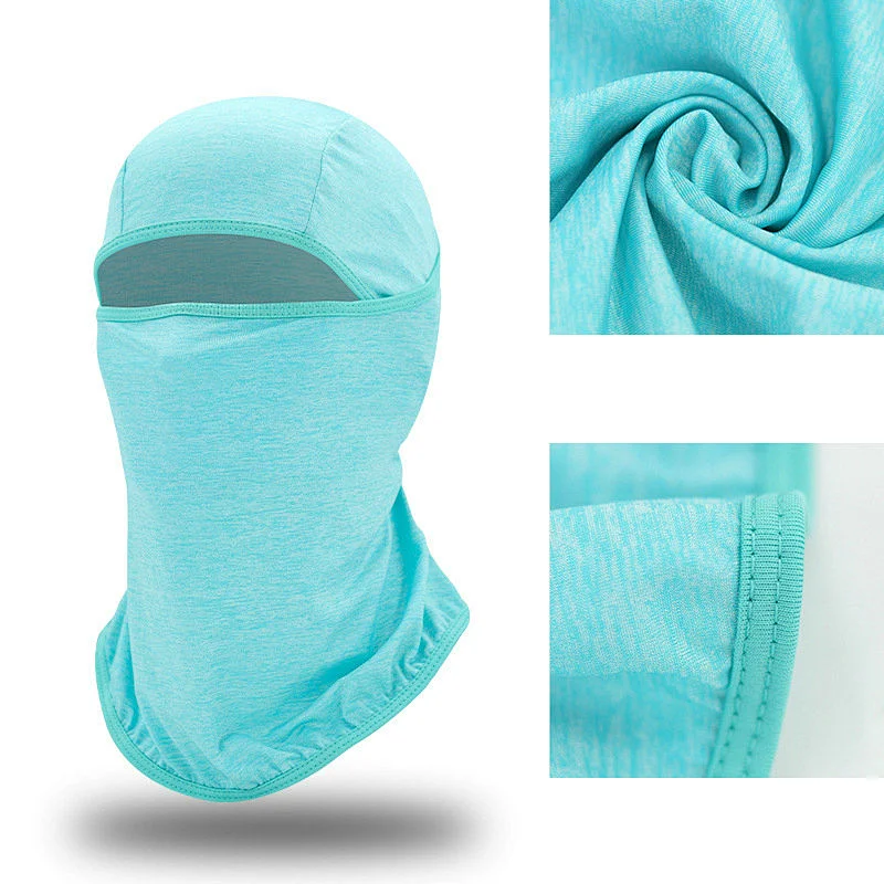 Factory Wholesale UV Protection Balaclava Face Mask Ice Silk Cooling Balaclava Men Women Summer Sun Hood Cycling Hiking Running