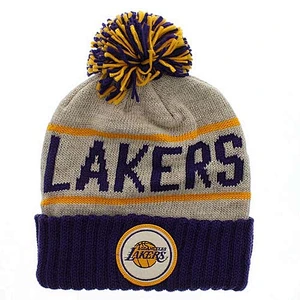 Jacquard pom beanie