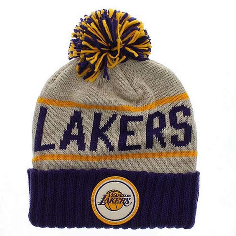 Jacquard pom beanie