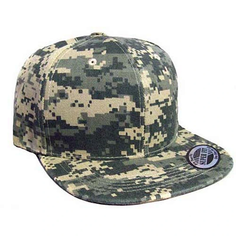 Camo Flat Brim Cap