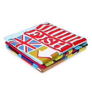 Microfiber printed beach towel