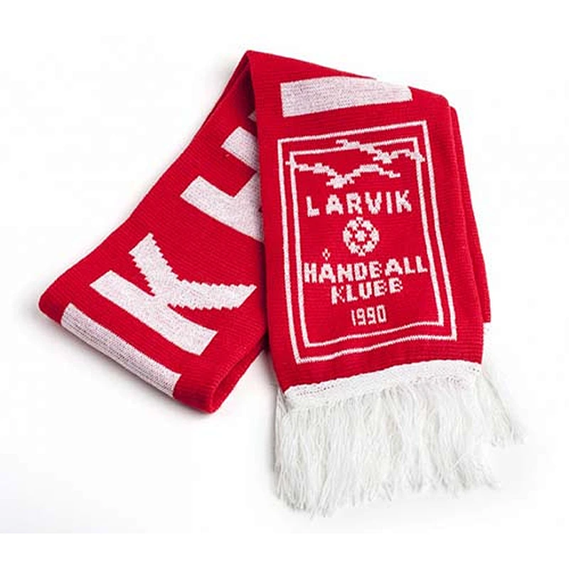 Knitted fan scarf