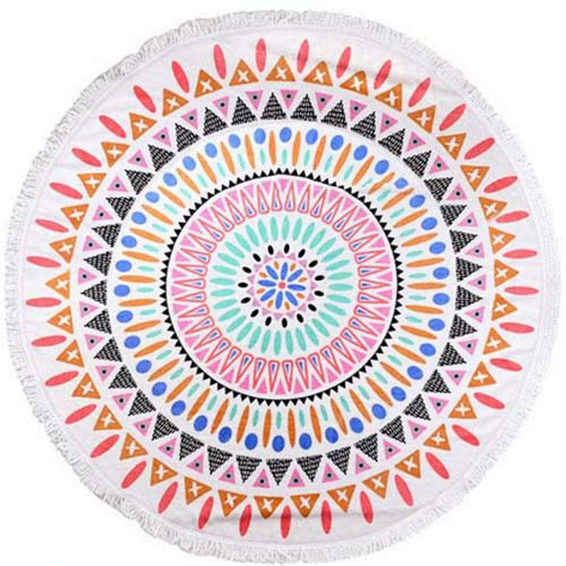 Round beach towel