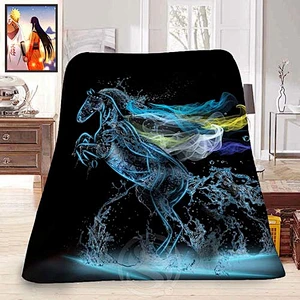 Printing fleece blanket