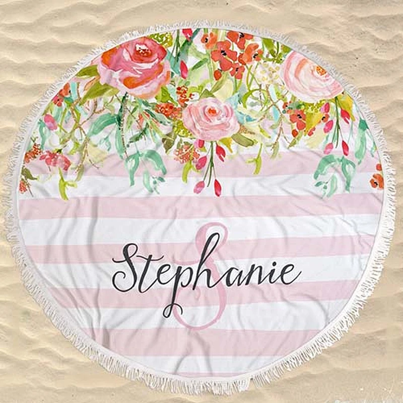 Round beach towel