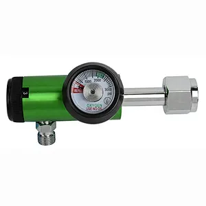 Medical Grade CGA 540 Oxygen Pressure Regulator With DISS or BARB Outlet