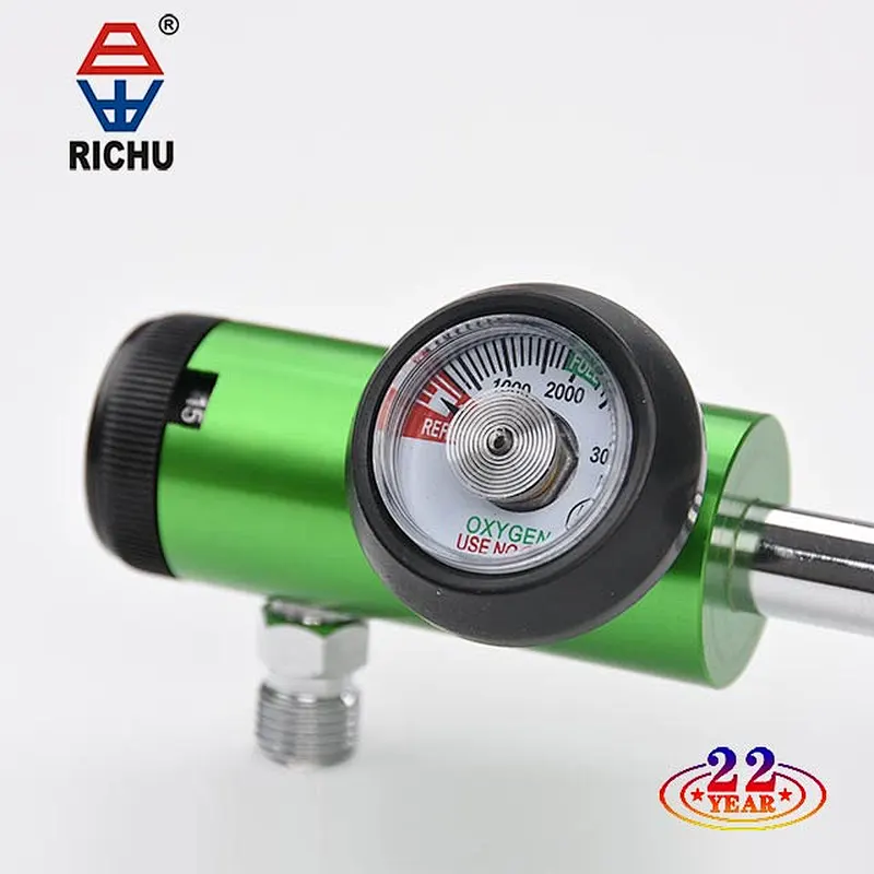 American Type CGA Standard Medical Oxygen Pressure Click Regulator CGA 870