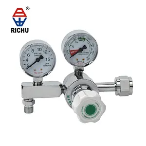 Medical CGA540 CGA870 Oxigeno Medico Regulador With Flow gauge  Used Cylinder For Hospital