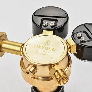 300bar Service Brass Argon Gas Regulator With Flow Gauge for TIG Welder