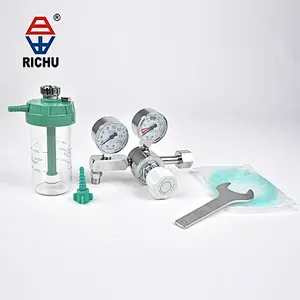 Medical CGA540 Oxygen Regulator With Flow gauge  Used Cylinder For Hospital