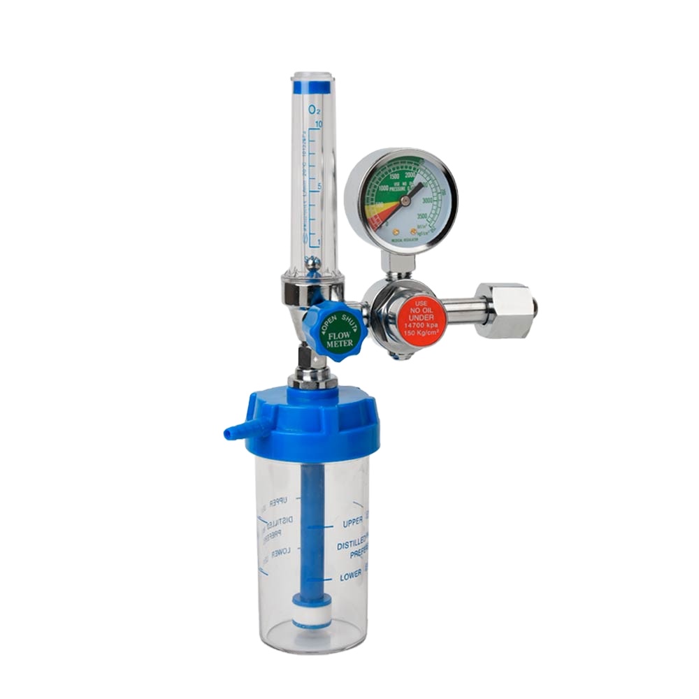 YR-86 Buoy Type Inhalator Pressure Gauge Pressure Reducing Valve Oxygen Cylinder Regulator W21.8 G3/4