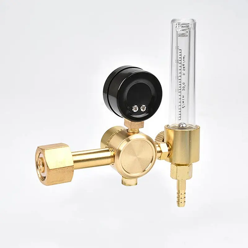 200bar Service Brass Argon/CO2 Gas Regulator With Flow Meter For MIG/TIG Welder