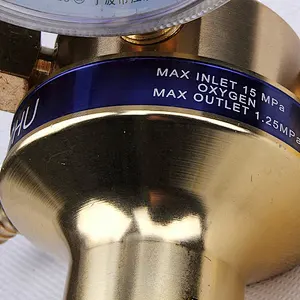 Europe Type Brass+Aluminum Welding Regulator For Oxygen Pressure Gauges