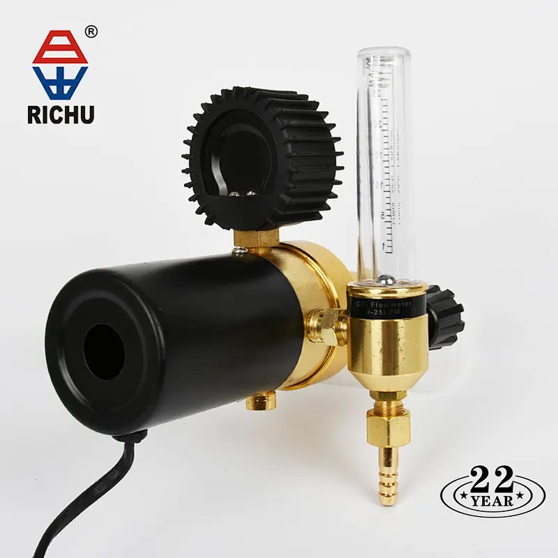 Economic Industrial CO2 Shielding Regulator 220V With Flow meter and Heater